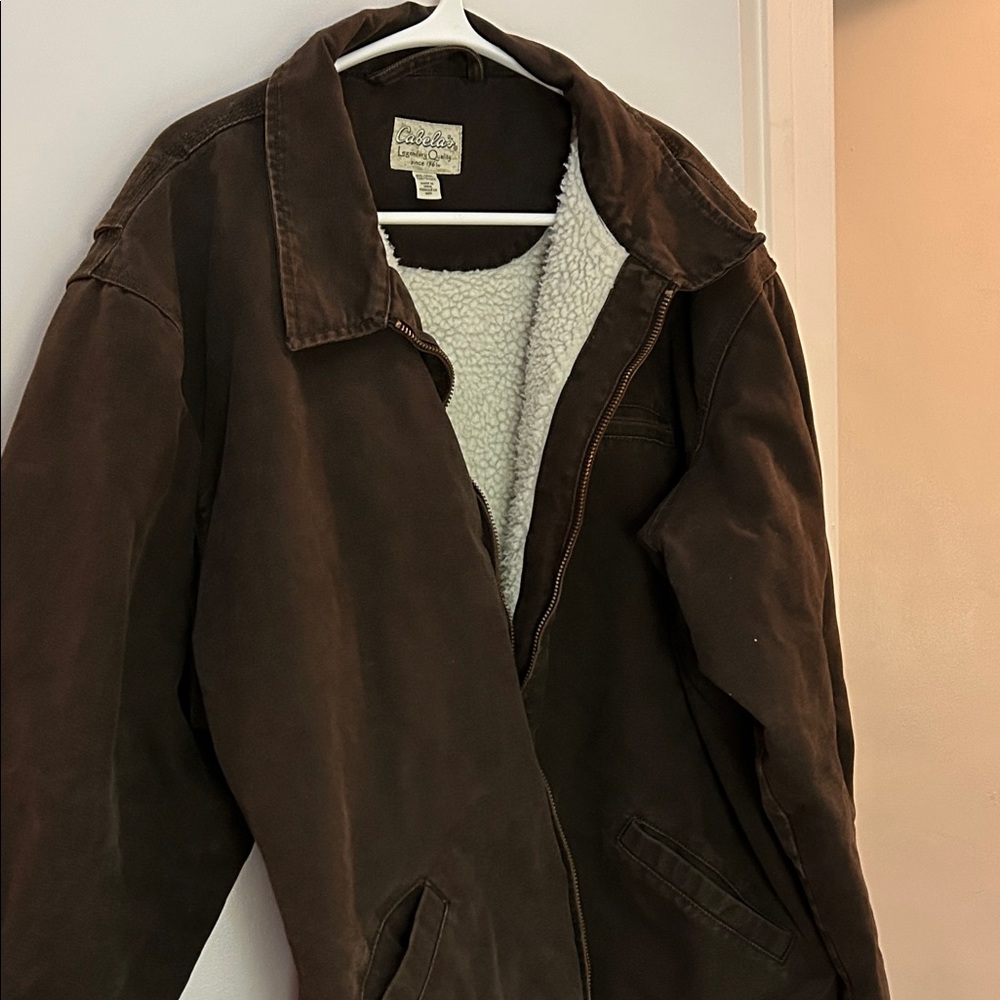 Cabela’s HEAVY winter coat with Sherpa